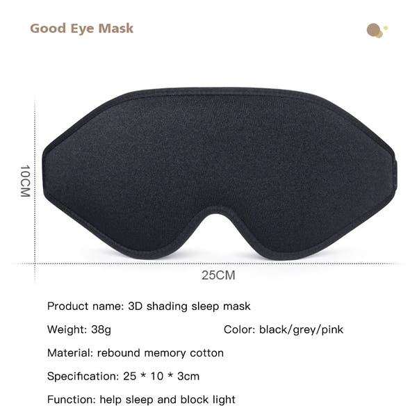 DreamCloud™ 3D Memory Foam Sleep Mask™