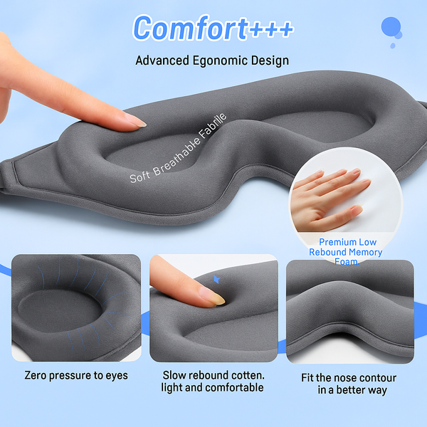 DreamCloud™ 3D Memory Foam Sleep Mask™